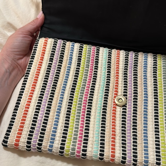 Stella & Dot Multi-Color Fringe Clutch - Picture 10 of 12